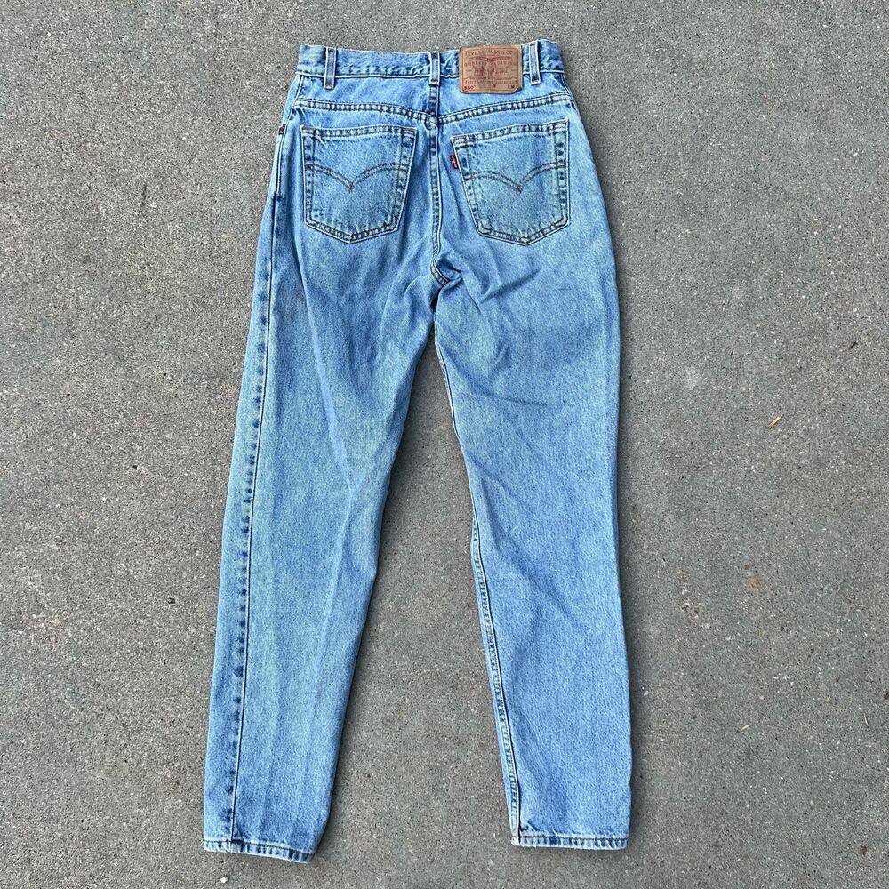 Vintage Y2K Levi’s 550 relax fit tapered leg jeans Ladies 5 Jr M - Picture 7 of 7